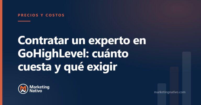 Contratar un experto en GoHighLevel: cuánto cuesta y qué exigir