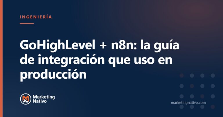 GoHighLevel + n8n: la guía de integración que uso en producción