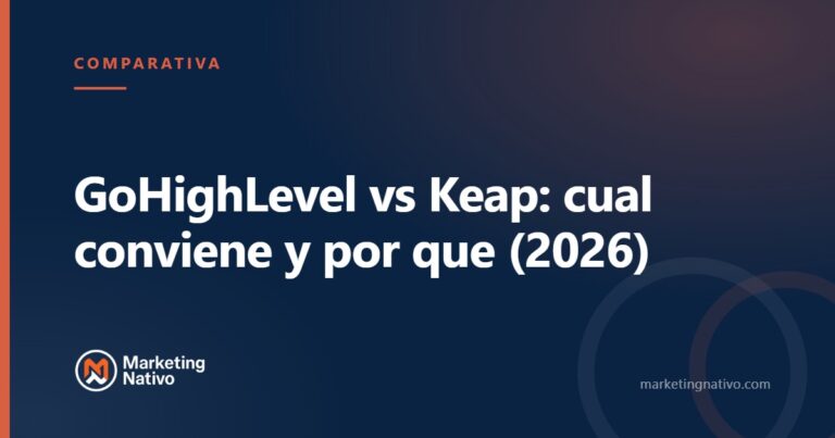 GoHighLevel vs Keap: cual conviene y por que (2026)