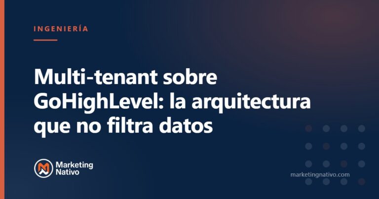 Multi-tenant sobre GoHighLevel: la arquitectura que no filtra datos