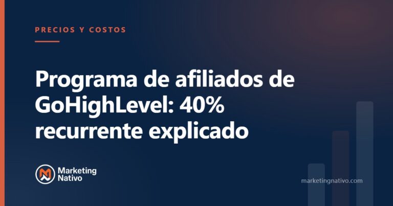 Programa de afiliados de GoHighLevel: 40% recurrente explicado