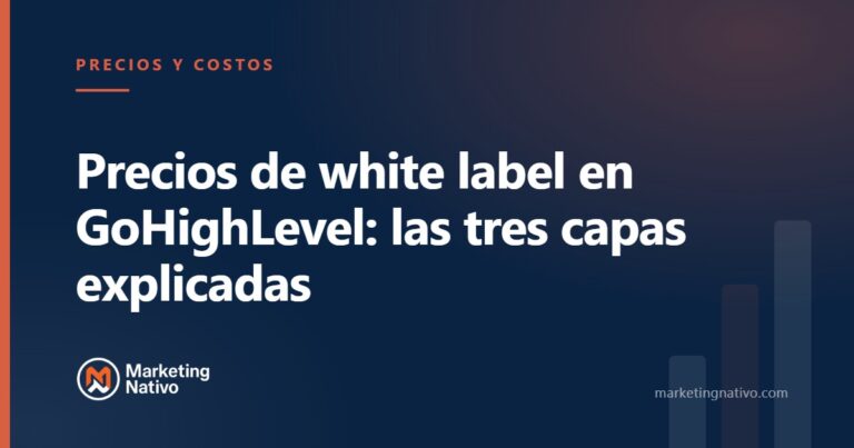 Precios de white label en GoHighLevel: las tres capas explicadas